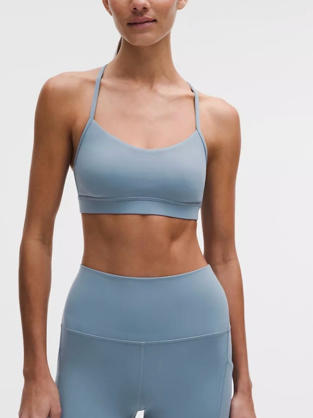 lululemon Flow Y Bra Nulu
Light Support, A–C Cups size 4 steel blue